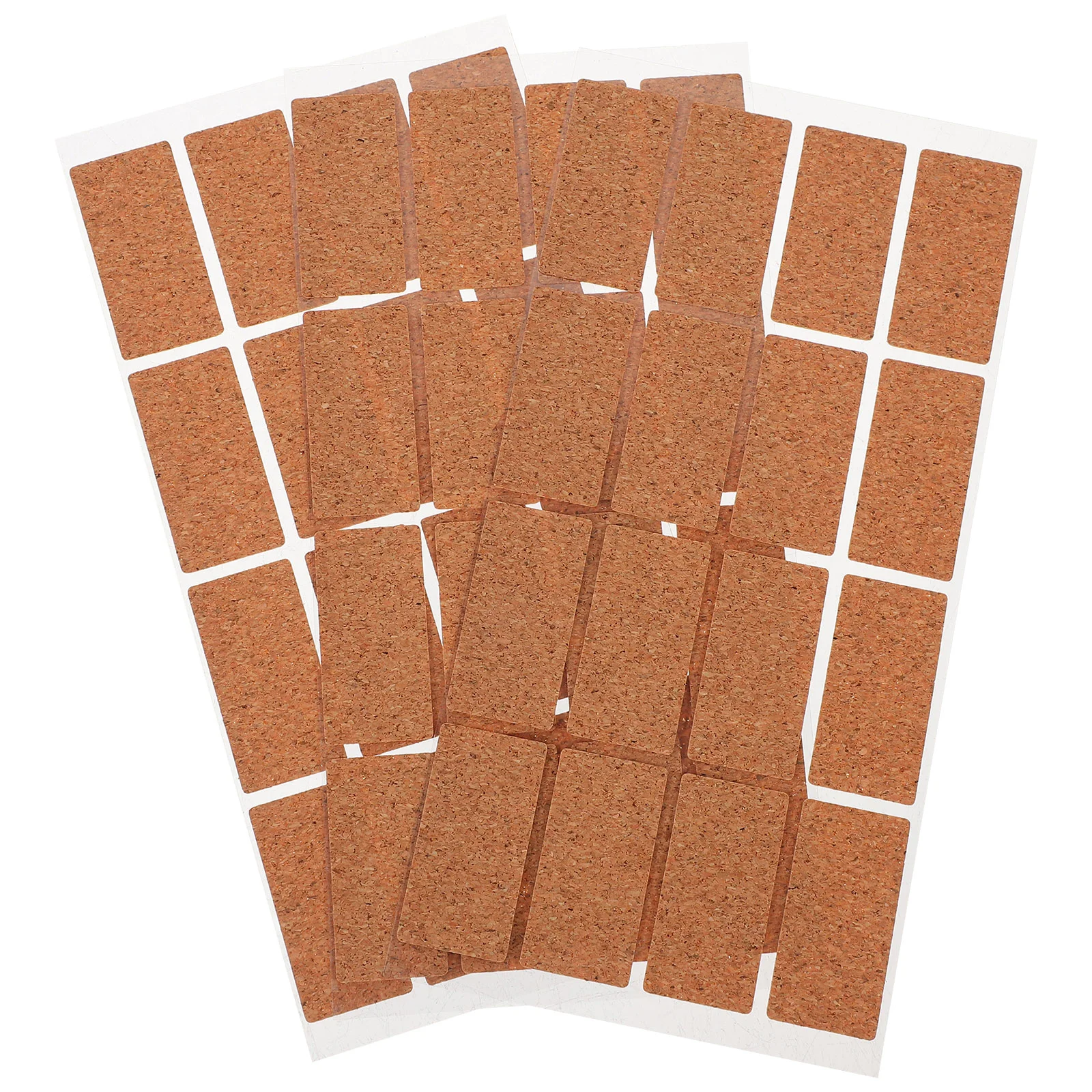 48 Pcs Pocket Sticker Portable Stickers Labels Multifuntional Waterproof Wooden Cork