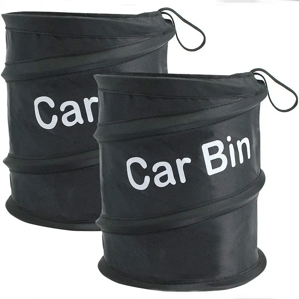 Car Trash Portable Vehicle Garbage Can Foldable Pop-up Waterproof Bag Waste Basket Auto Accessories Interior Car Accessory image 4