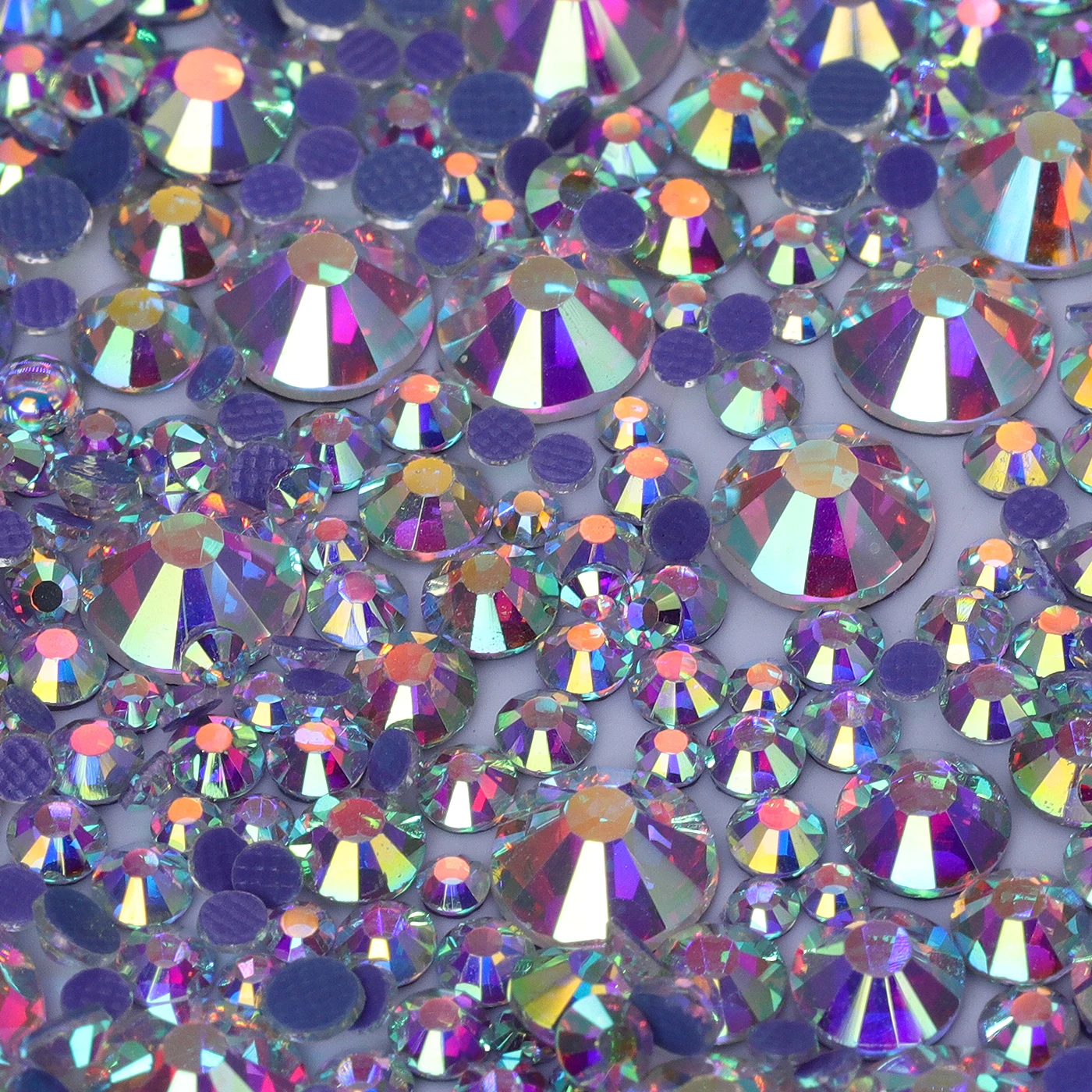 SS6-SS30 Formato della miscela Vetro Hotfix Strass Glitter di alta qualità Nail Art Cristallo per abiti da sera Artigianato Decorazione a base piatta