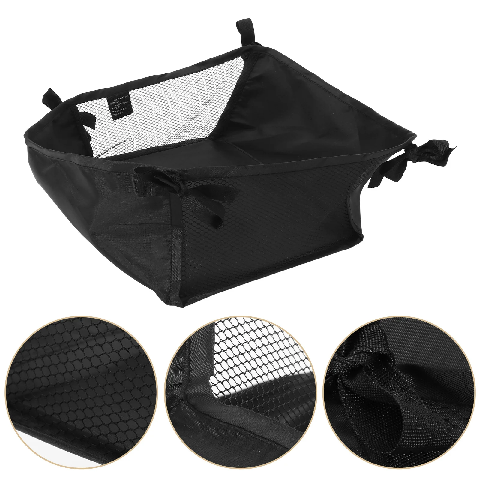 

Universal Stroller Bottom Organizer Bag Baby Diaper Storage Basket Oxford Cloth Portable Multi-Function Stroller Bottom Basket