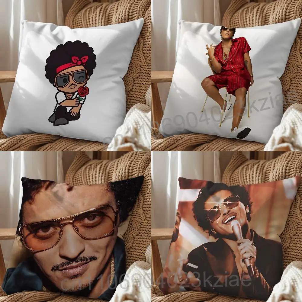 I Just Might Bruno Mars Pillow Case Anti-dustmite Pillowcase Invisible zipper silky short plush Sofa cushion cover