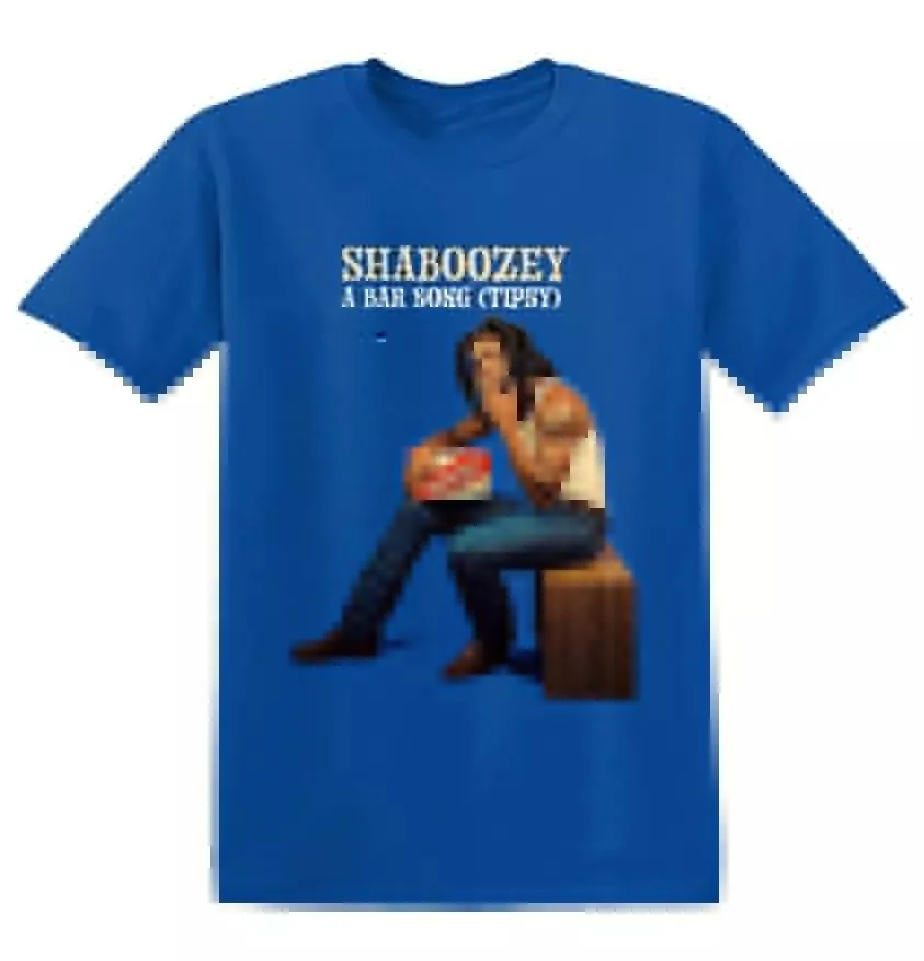 

Новая популярная синяя хлопковая Футболка Shaboozey, полный размер, унисекс, ZH136