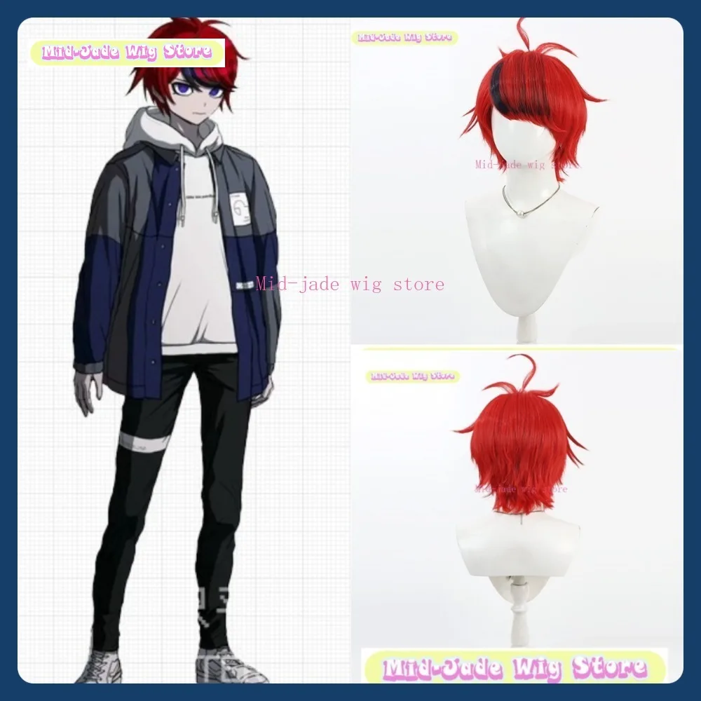 

Mid-jade Wig Store Hundred Days War Sumino Takuya Cosplay Wig Anime Game Role Playing Synthetic Hair Halloween Party