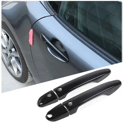 For Mazda MX-5 MX 5 MX5 ND 2016-2021 ABS Black Exterior Door Handles Cover Protective Sticker Accessories LHD