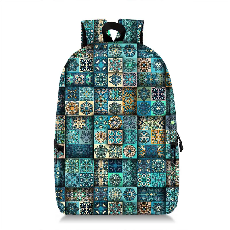 Bohemia Mandala flower Print  Women\'s Backpack Female Rucksack School Bags for Teenager Girl Daypack Travel Bag Laptop Backpacks