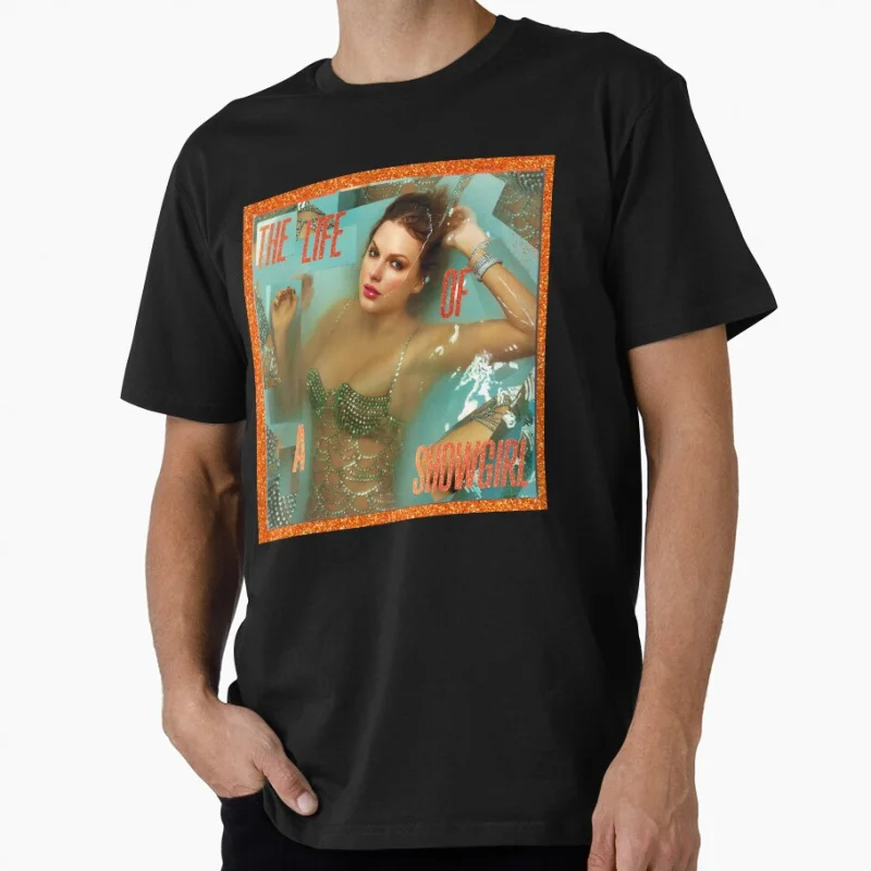 

tloas orange variant The Life Of A Showgirl music singer Gift t shirt for men Large size Tops 100% cotton printed man clothes