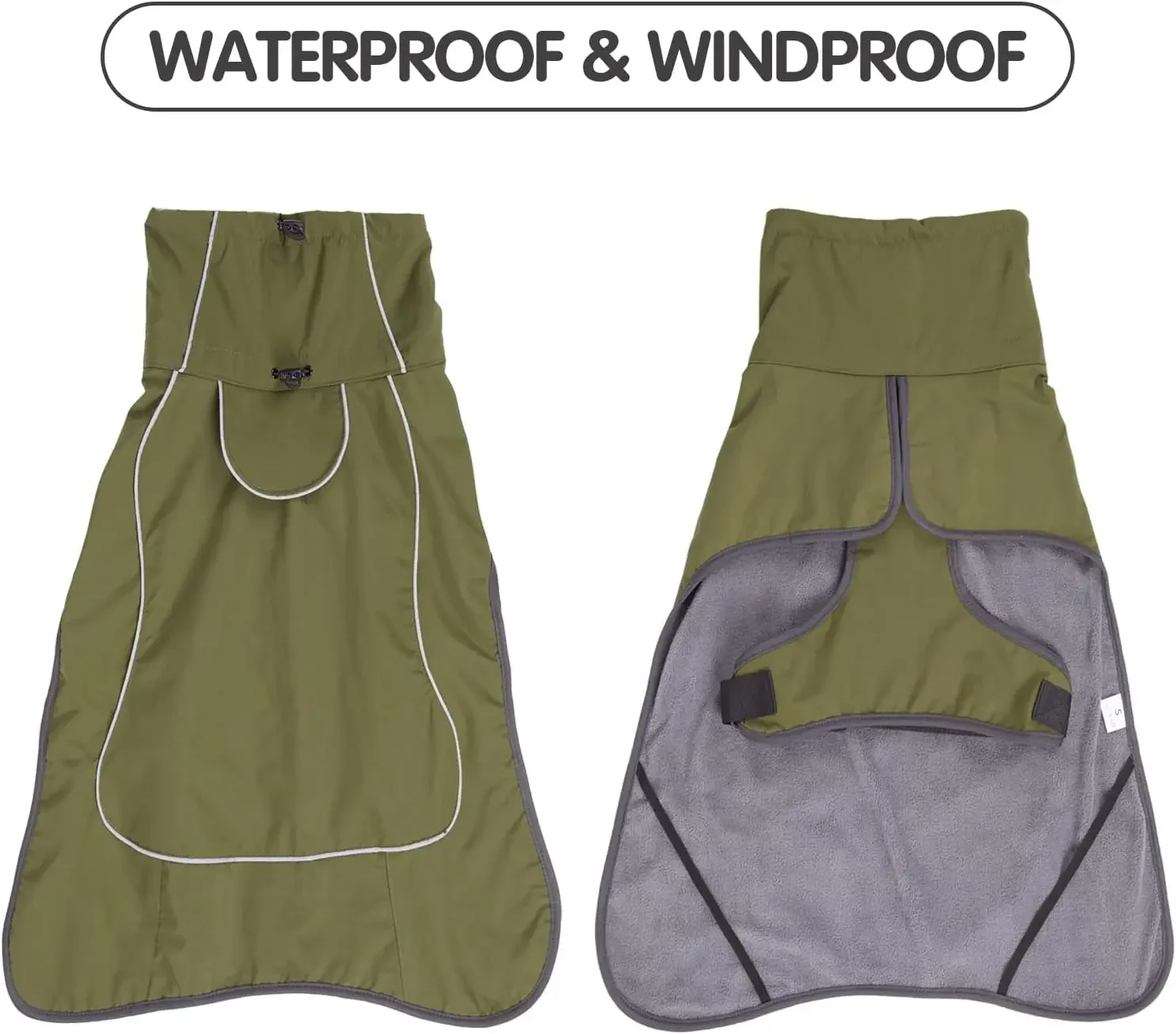 Winter Clothes for Dogs Windproof Vest Adjustable Clothes with Harness Cold Weather Waterproof Outfit for Small Medium Large Dog - view 4