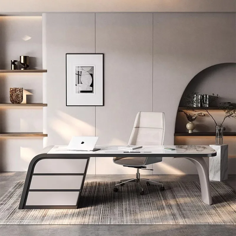 

Computer Monitor Stands Corner Table Organizer Gaming White Gaming Standing Desk Accessories L Shaped Scrivania Angolare Desks