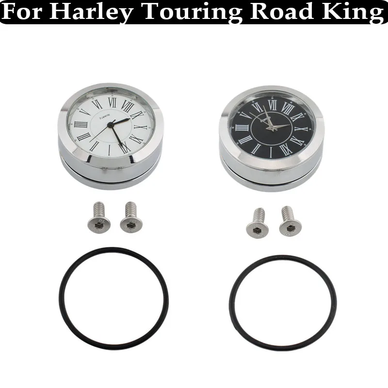 

For Harley Touring Road King Aluminum alloy Motorcycle Front FORK Lock Clock Cover Waterproof