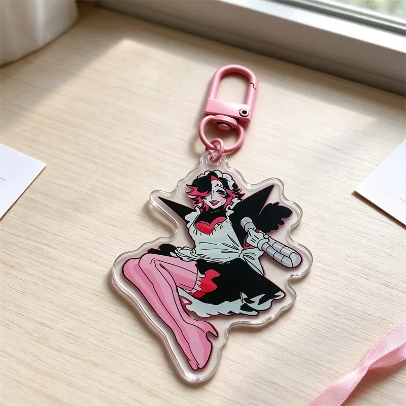 Mettaton Maid Acrylic Keychain for Otaku Anime Fans Customizable Collectible Key Ring
