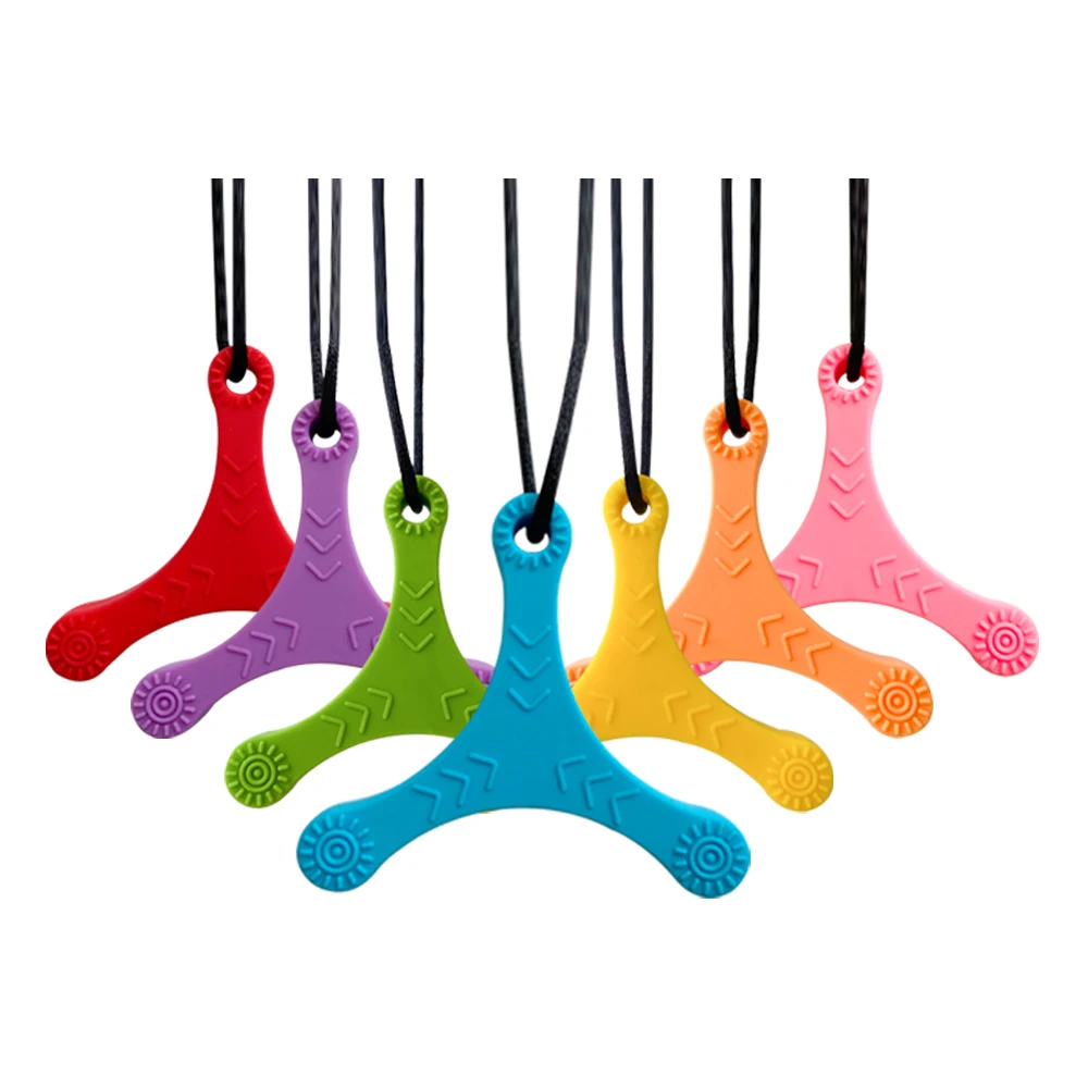 

1/7Pcs Sensory Chew Necklaces for Kids with Teething, ADHD, Autism, Biting Needs, Oral Motor Chewy Teether, chewlery tool