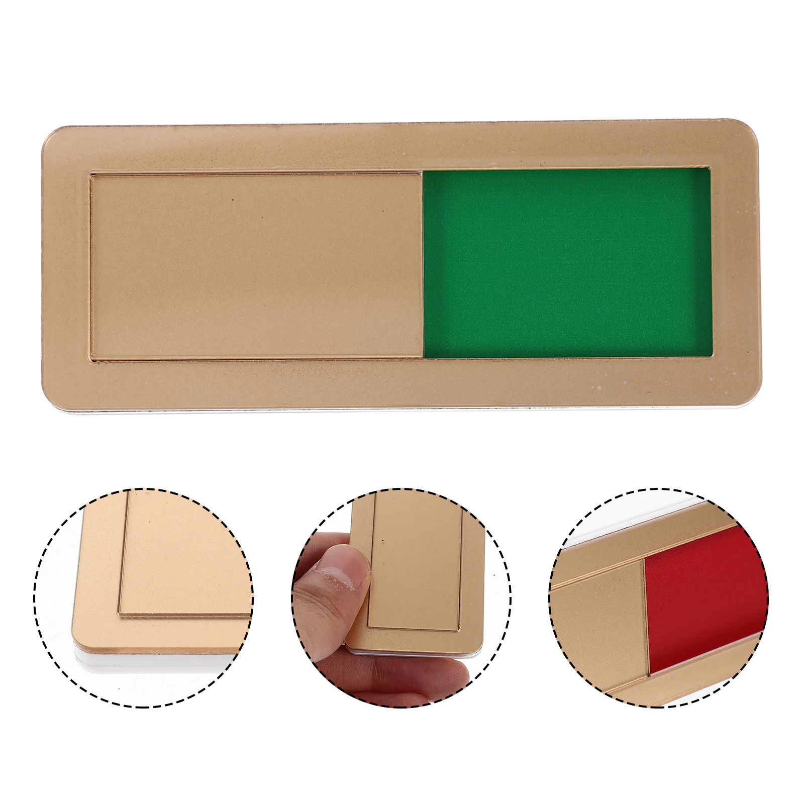 Acrylic Privacy Sign Indicator Slide Red Green Office Meeting Room Door Signage Easy Install No Drill Signboard