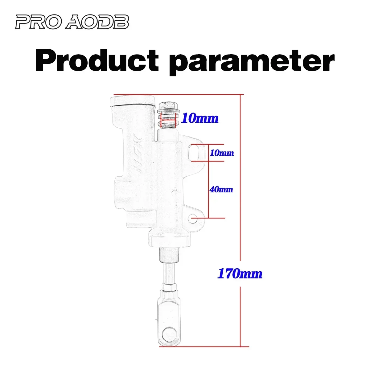 For all 45-50mm Model mounting hole distance Motorcycle rear hydraulic brake master cylinder pump Universal Parts Motocross Bike