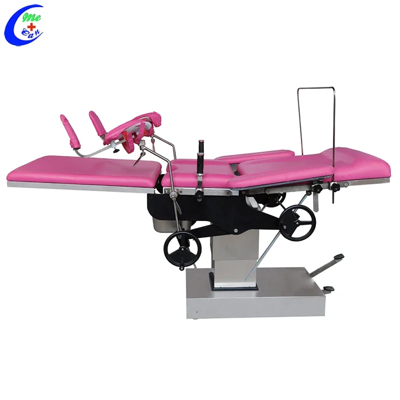 Stainless Steel Multifunction Adjustable Hospital Obstetric Bed Gynecology Operation Delivery Table