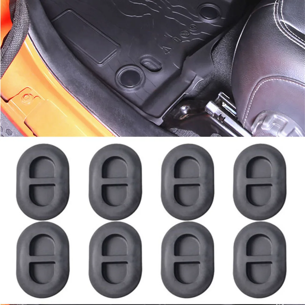 6pcs Rubber Plug For Wrangler JL 2018- 6 Required For 2-Door Model For Wrangler JK 2014-2018- 10 Required For 2-Door Model