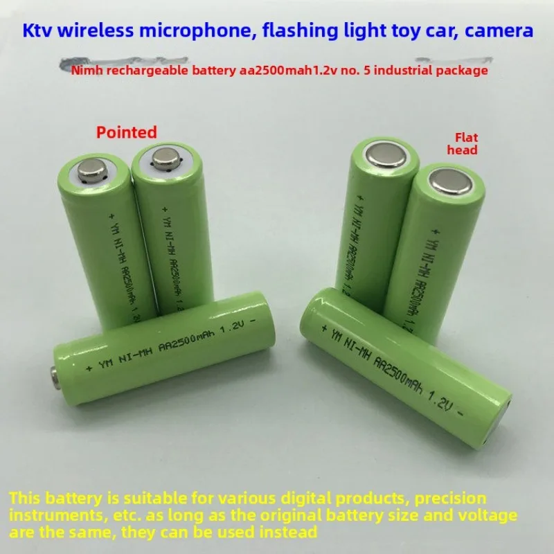 2500mAh AA Battery Ni-MH AA Rechargeable Battery LR6 2A Batteries Low Self-Discharge for Toy Remote Control Clocks Mice Computer
