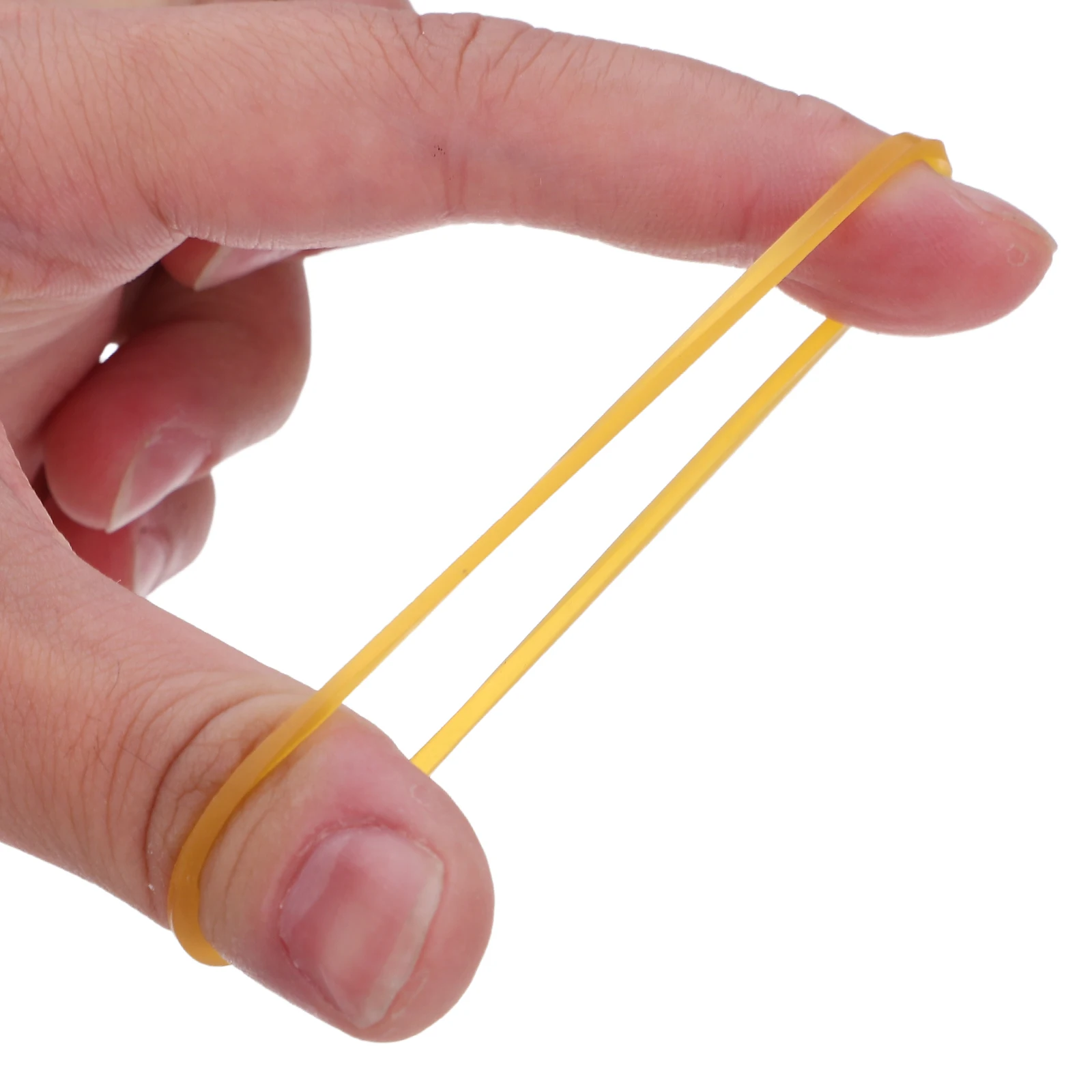 

500Pcs High Elasticity Rubber Bands Heavy Duty Thick Yellow for Office File Folder Document Bundling Financial Use