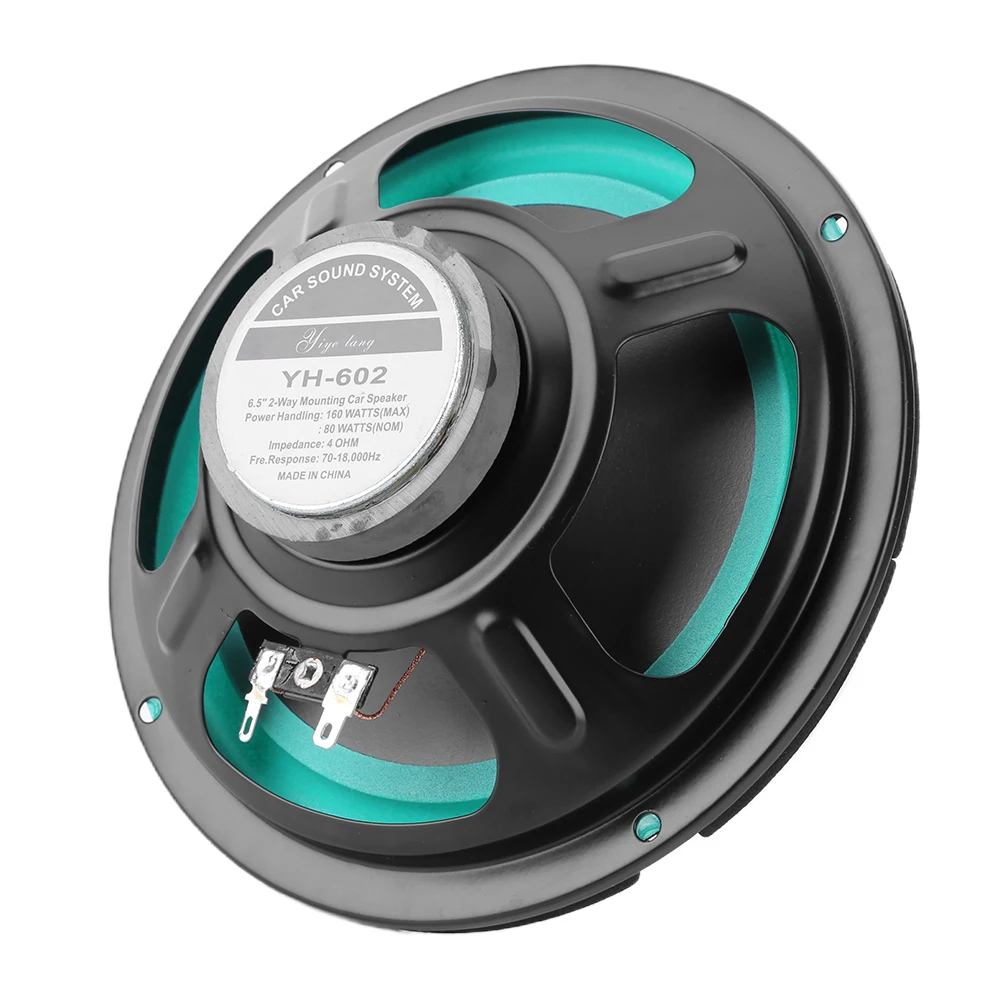 4/5/6.5 Inch HiFi Coaxial Subwoofer 100W/160W Car Audio Music Stereo 12V Car Subwoofer Stereo Sensitivity 92dB Car Audio Horn