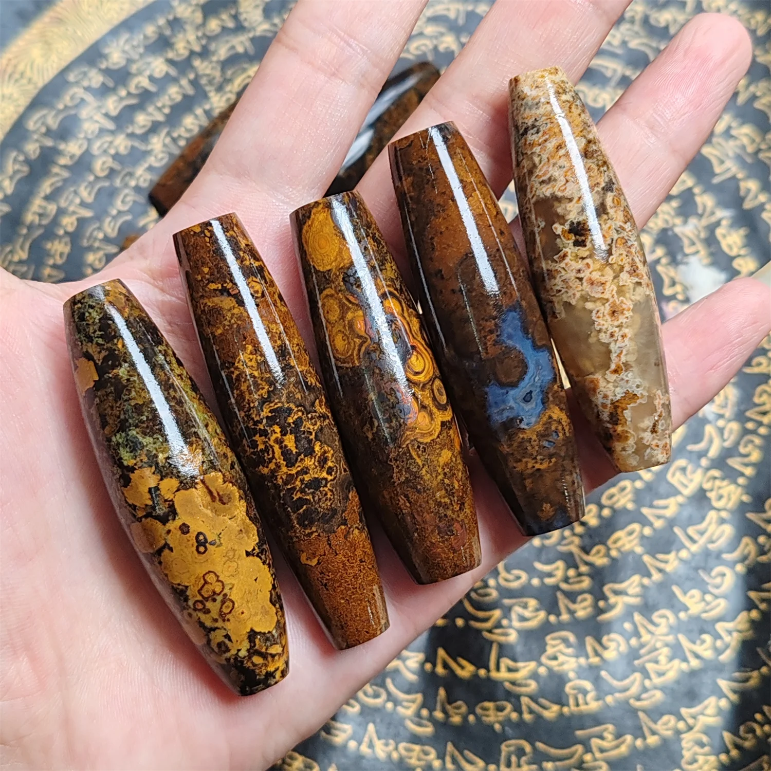 1pcs/lot The world\'s strongest power stone Meng Dzi Natural stone Healing meditation and wearing Accessories jewelry