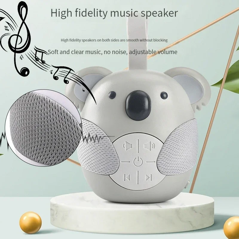 Portable White Noise Machine Baby Soother with 5 Light Music for Toddlers Timed Shutdown Sleep Sound Machine