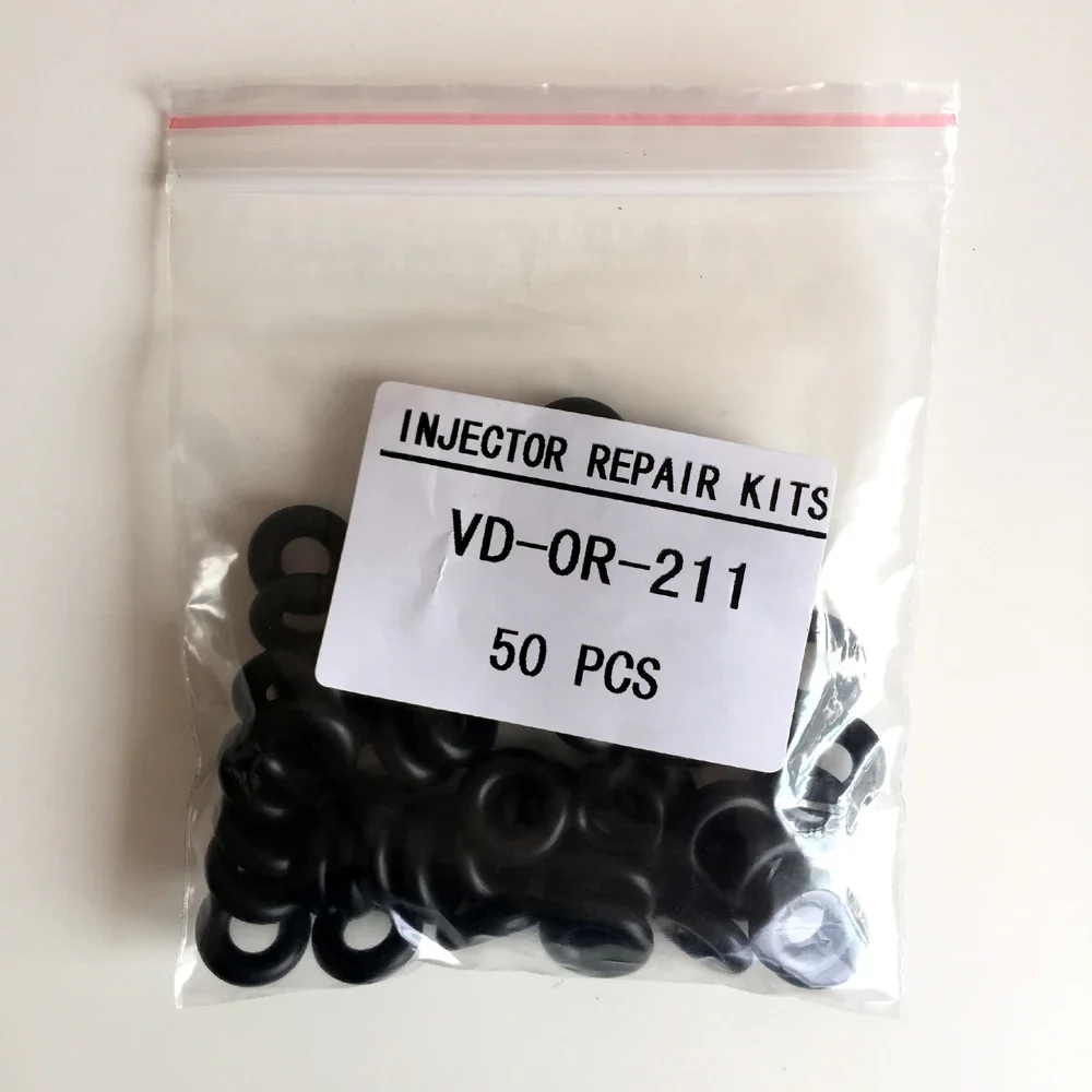 50pcs Fuel Injector FKM O'Rings ORings O Rings O-Rings Top Quality Fuel Injector Repair Service Kits OR-211