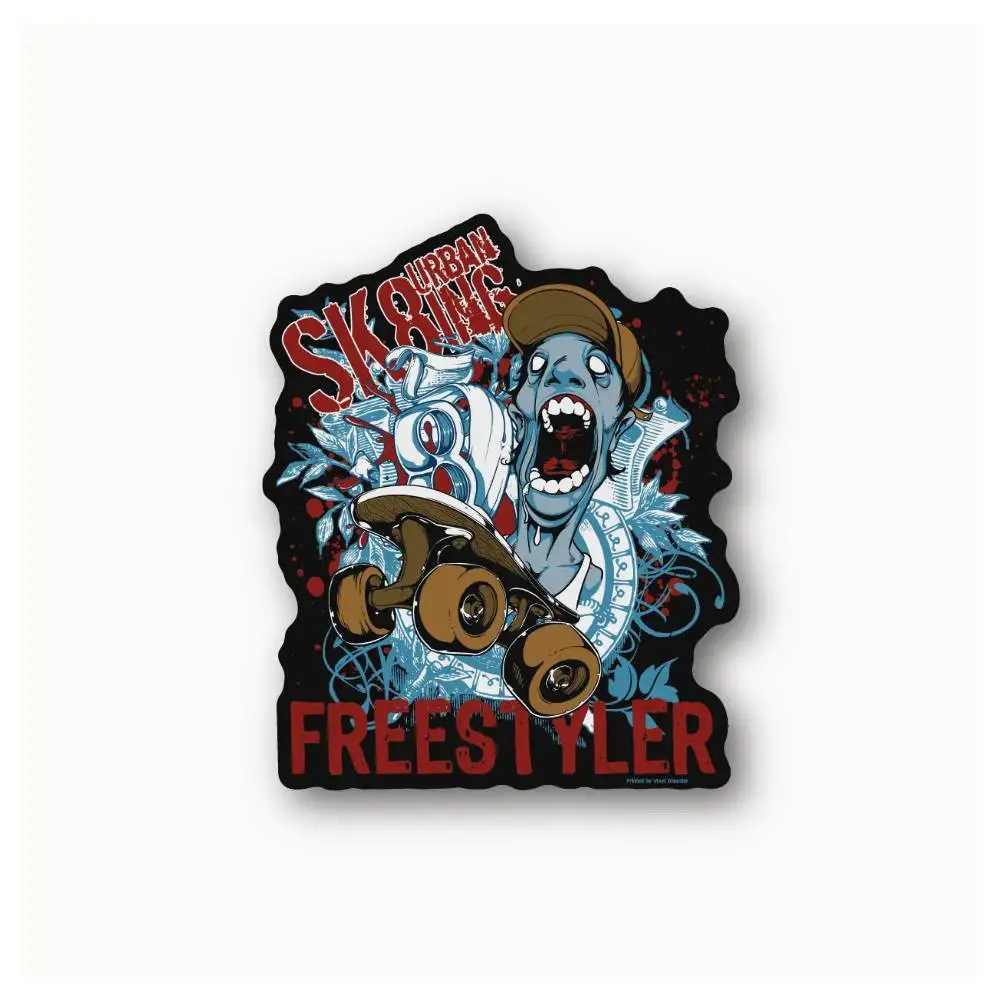 Freestyle Skateboarding Waterproof Stickers For Decorating Car Windows Motorcycles And Computers.