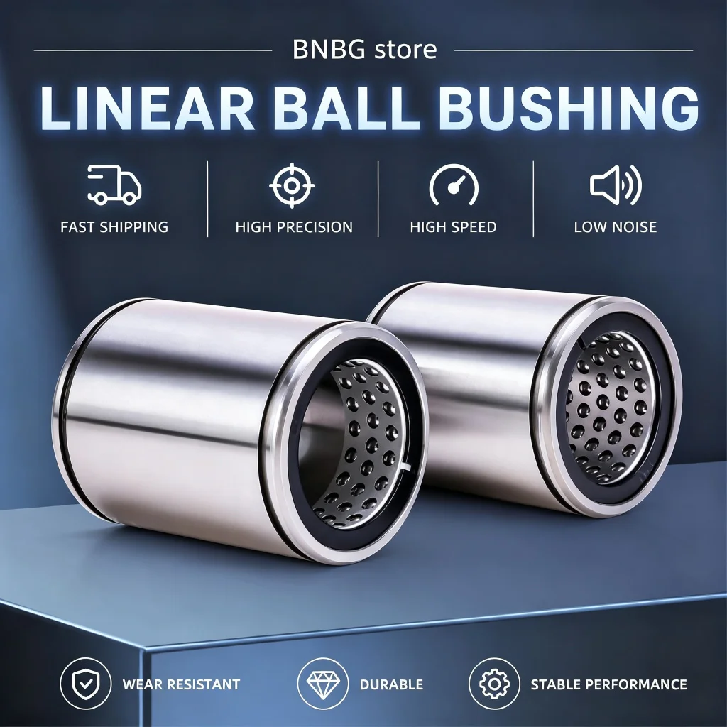 2PCS Bearing ST6B ST8B ST10B ST12B  ST16B ST20B ST25B Stroke Linear Bearing Can Rotate Movement Precision Rotatable CNC Machine