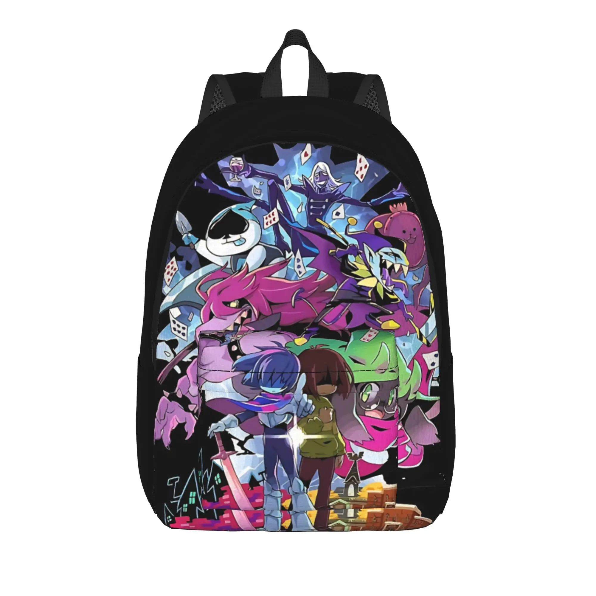 Back to school season Portable Dark Fantasy RPG Character Handbag Deltarune College Student Backpack Backpack