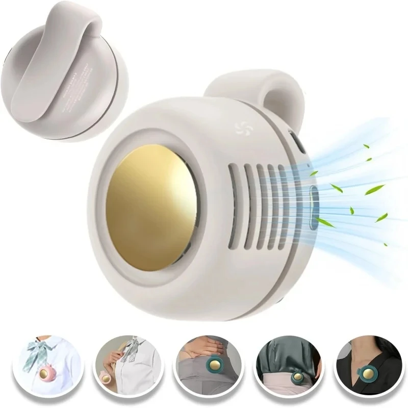 

Small Clip Fan Portable Silent Fit Mini Bladeless Electric Fan USB Charging Child Adult Ideal Gift For Outdoor Travel Office