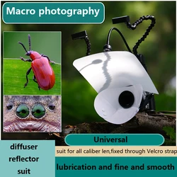 Universal Macro Photography Diffuser Reflector set 360° surround light Remove shadow Ecological egg jewelry Compound eye shoot