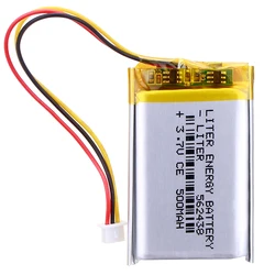 3 thread 3.7V 500mAH 562438 polymer lithium ion / Li-ion battery for Smart watch mp3 mp4