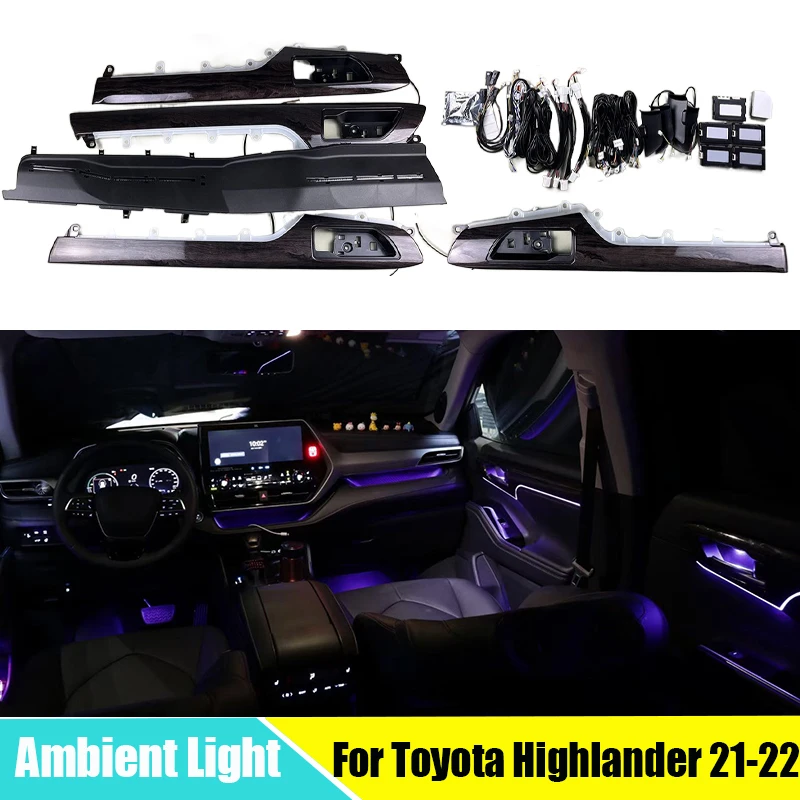 

Decorative Ambient Lamp For Toyota Highlander 2021-2022 Car Led Repace Suitable Dashboard Atmosphere Light