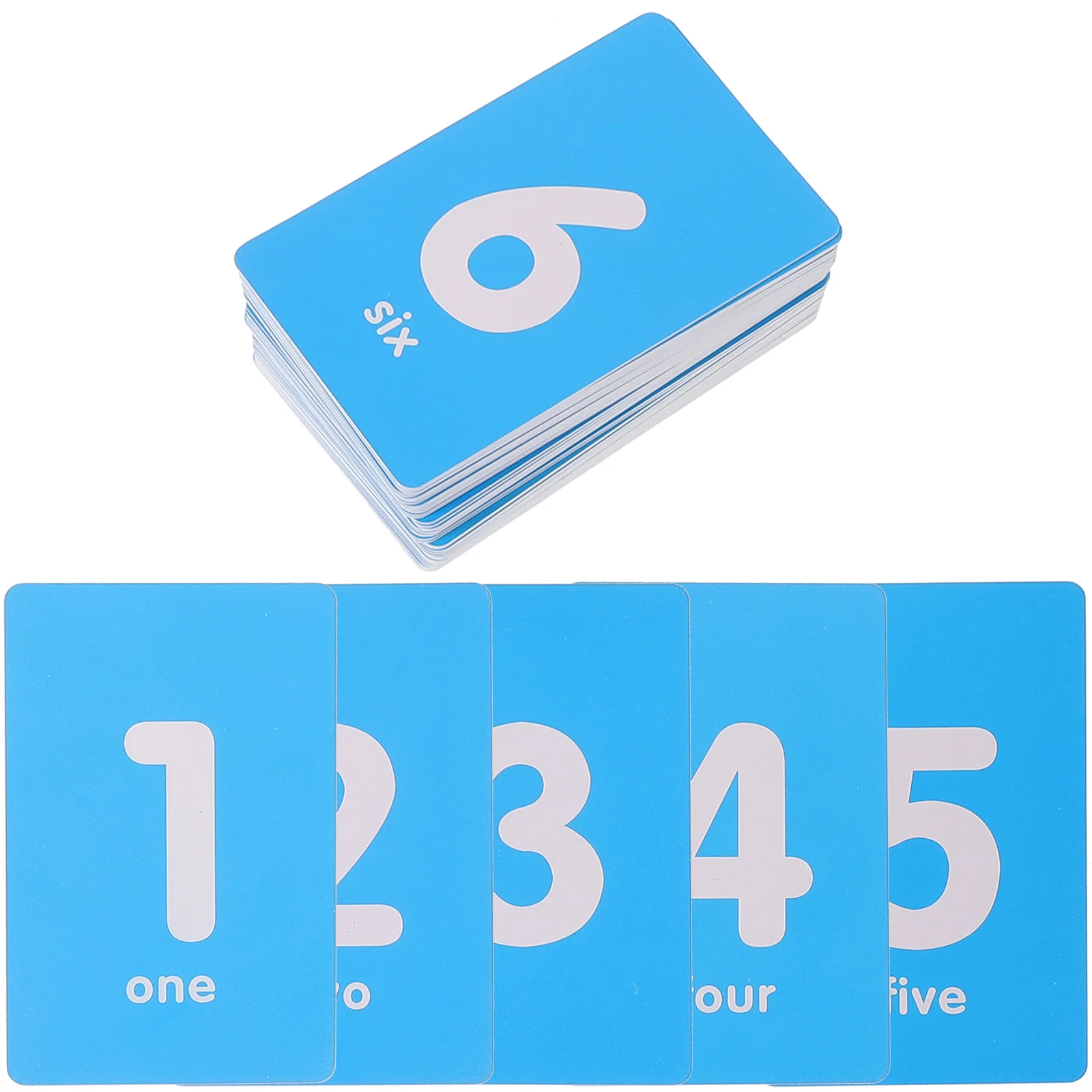 

50pcs Digital Marking Plate Table Number Cards Sky Blue Durable PVC Wedding Banquet Home Decoration