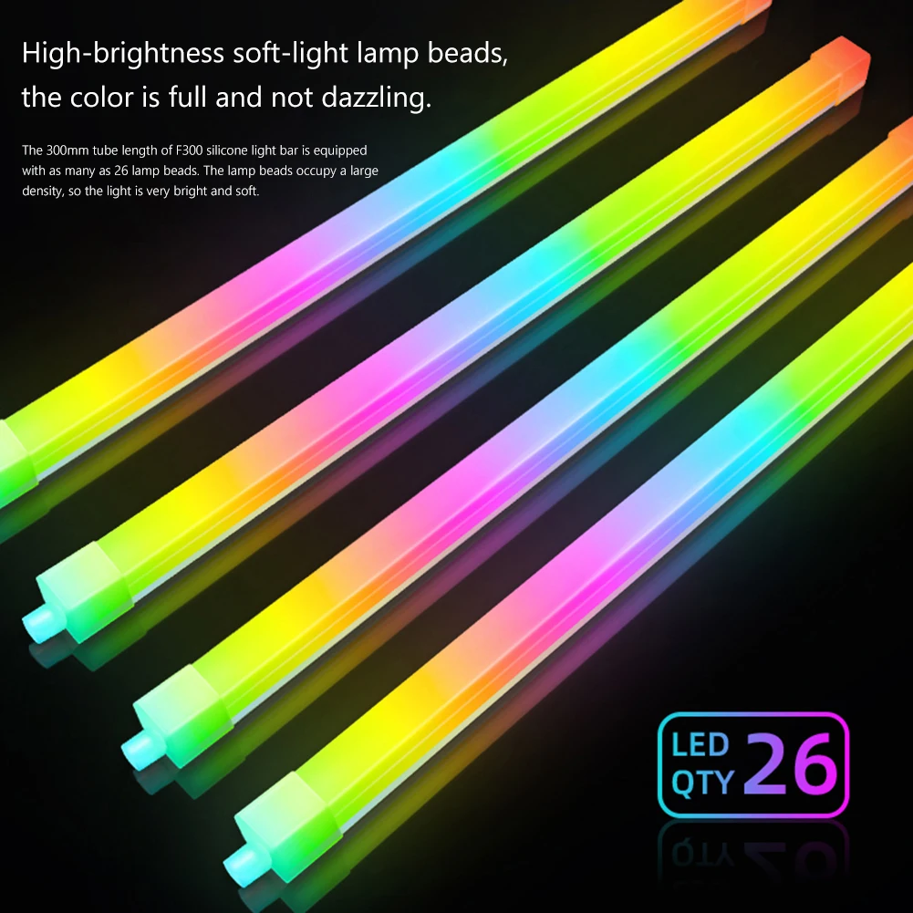 COOLMOON 30 ซม.อลูมิเนียม RGB PC Case LED Strip Magnetic Computer Light Bar 5V/3PIN Small 4Pin ARGB เมนบอร์ด Light-Strip