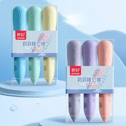 3PCS/Box Creative Soft Double Head Super Large Eraser Cute Students Pencil Eraser Without Leaving Marks Student Art