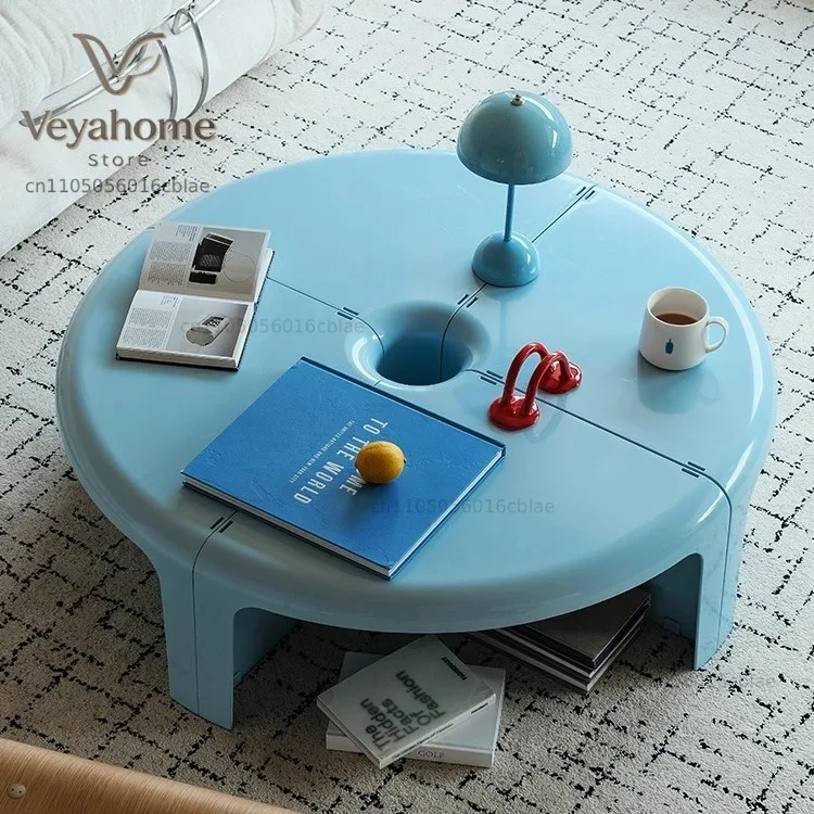 ins style coffee table medieval combination splicing side table coffee leisure Nordic small apartment household