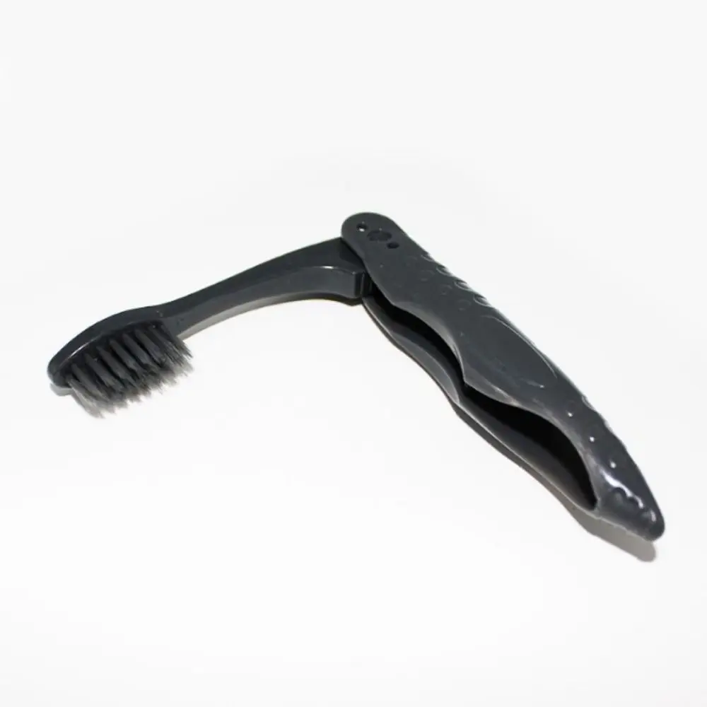 10Pcs Disposable Folding Bamboo Charcoal Toothbrush Foldable Compact Travel Tooth Brush Dental Care Oral Hygiene