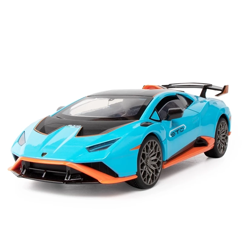 1:24 lambos huracan sto legierung modell auto spielzeug druckguss metallguss sound und leichtes autos pielzeug für kinder fahrzeug