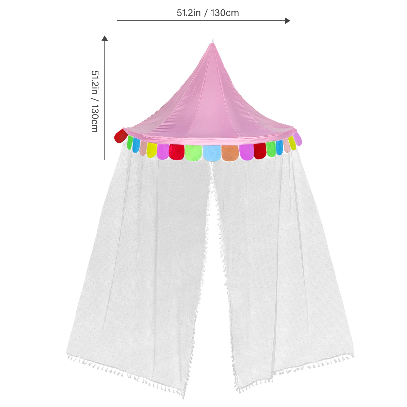 Colgando semicircular para niños, dosel con forma de cúpula para interiores, tienda de juegos junto a la cama, red para insectos, tienda para niños para interiores