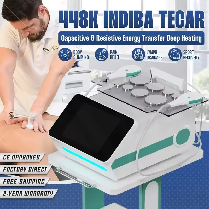 2026 Newest Salon Indiba Activ Deep Beauty Therapy 448K Rf CAP RES Body Fat Removal Body Cellulite Slimming System CET RET