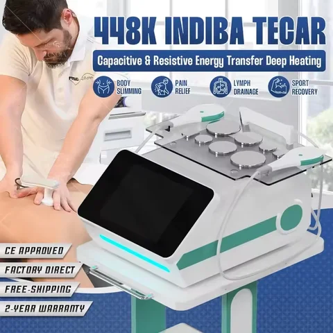 2026 Newest Salon Indiba Activ Deep Beauty Therapy 448K Rf CAP RES Body Fat Removal Body Cellulite Slimming System CET RET