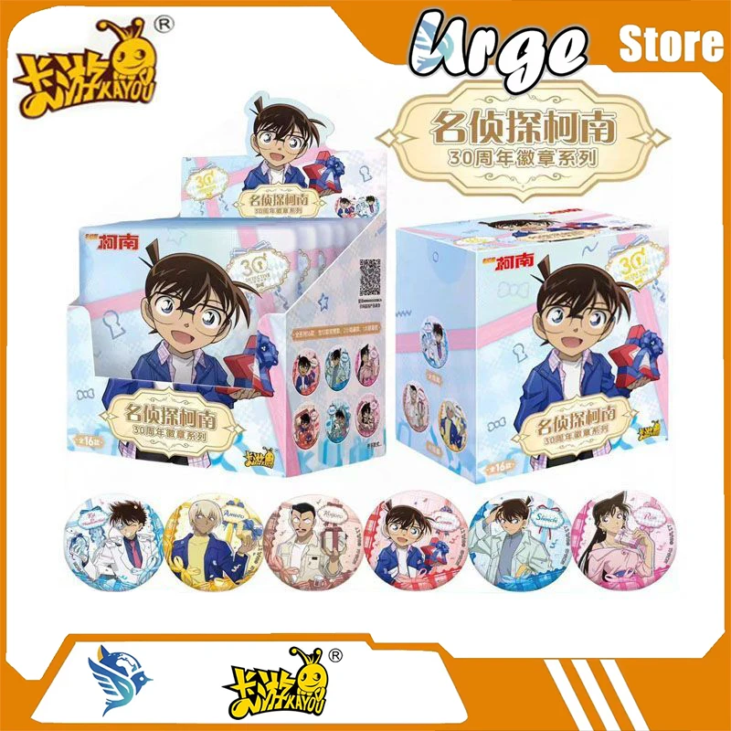 Kayou Detective Conan 30th Anniversary Tin Badge - Official Licensed Anime Collectible Pin Button Badge - Can Badge Merchandise