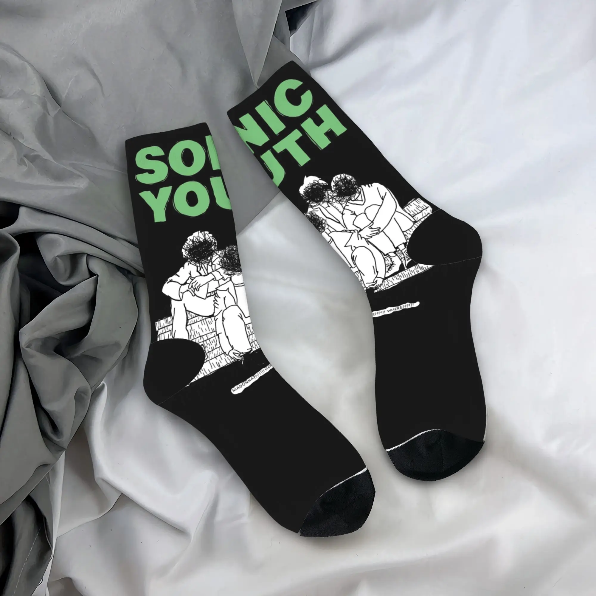 

Autumn Winter Casual Men's Women's Sonics Youth green Socks Non-slip Basketball Socks