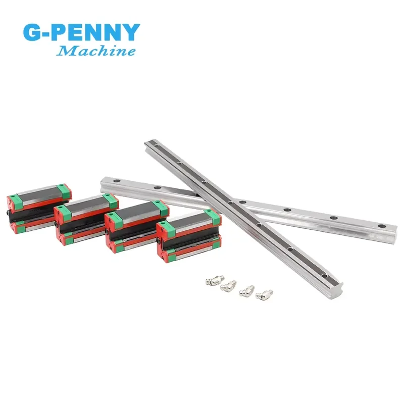 Trilho Guia Linear CNC Personalizável Quadrado HG20 20mm com Bloco Deslizante e Engrenagem em Aço C55/S55C