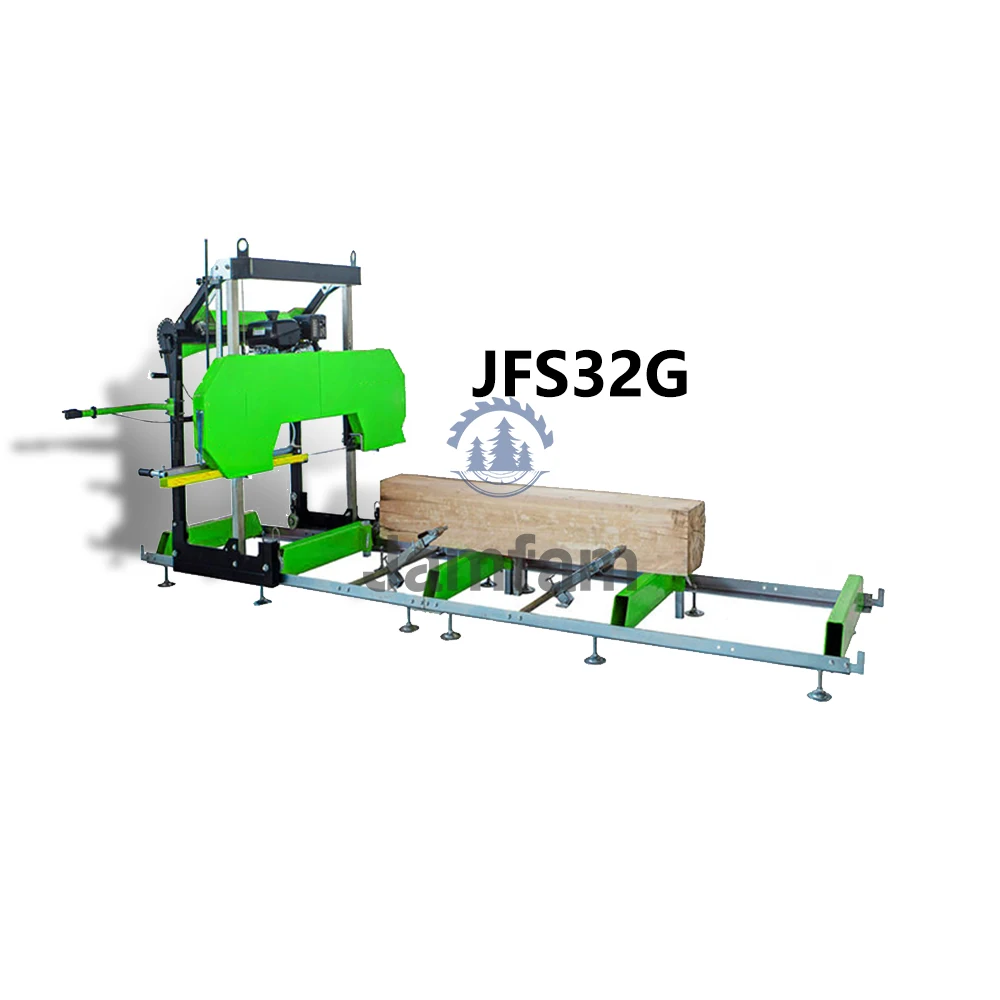 Jamfam Woodworking Electric Horizontal Style Manual Round Sliding Table Sawmill Wood Saw Hines