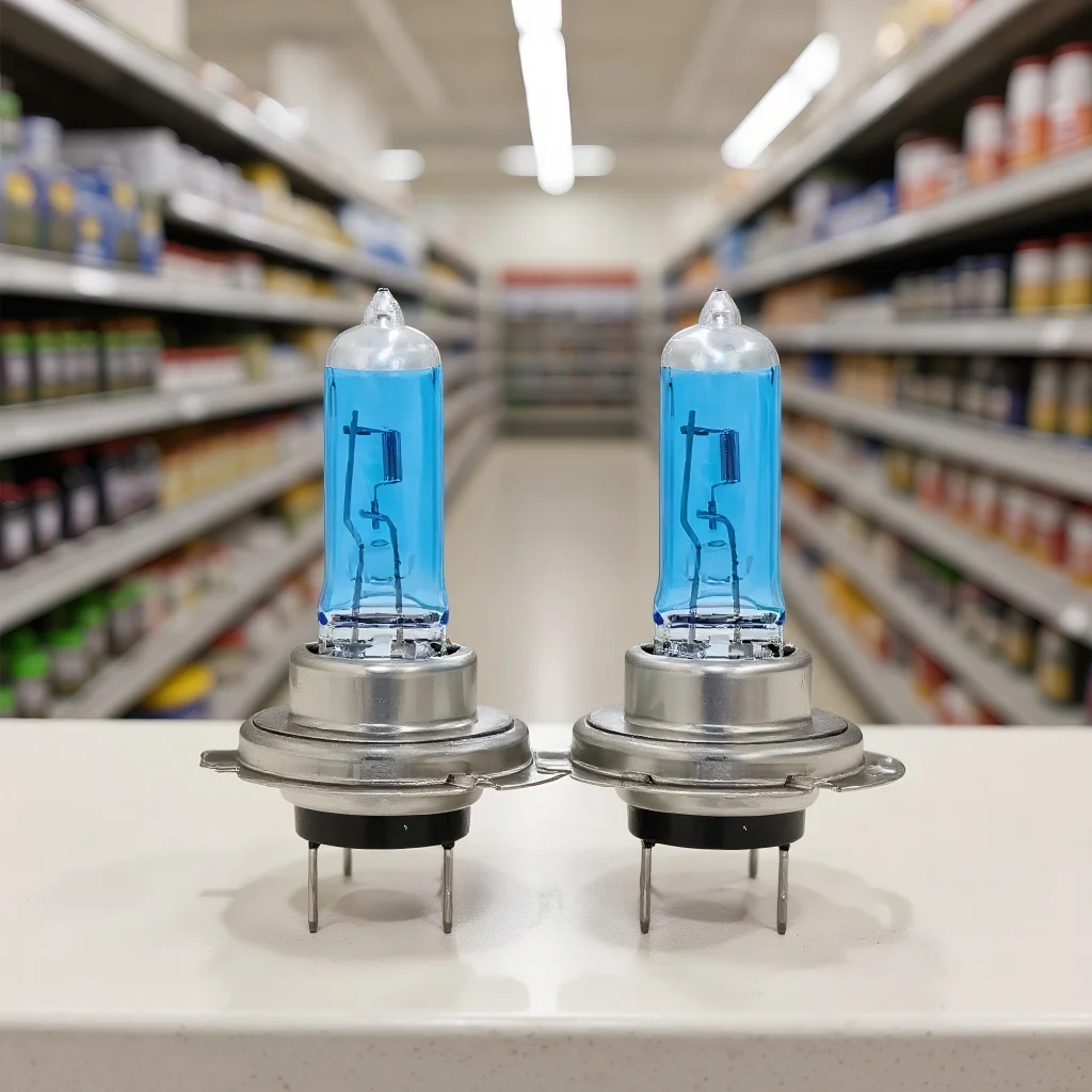 

2pcs H7 100W 12V 55W Super Bright White Fog Lights - Halogen Bulb High Power Car Headlights