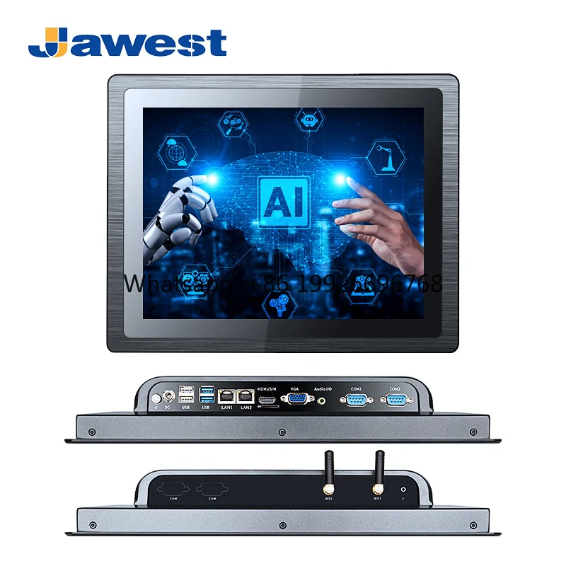 

High Performance Fanless Industrial PC with Full Aluminum IP65 Touch Screen Panel Projected Capacitive for Industrial Use