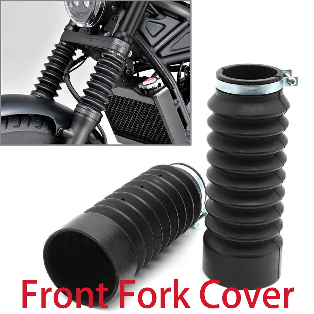 Rubber Front Fork Dust Boots Shock Absorber Dust Cover Gaiter Protector For Honda Rebel CMX250 CMX300 CMX450 CMX500 2017-2021