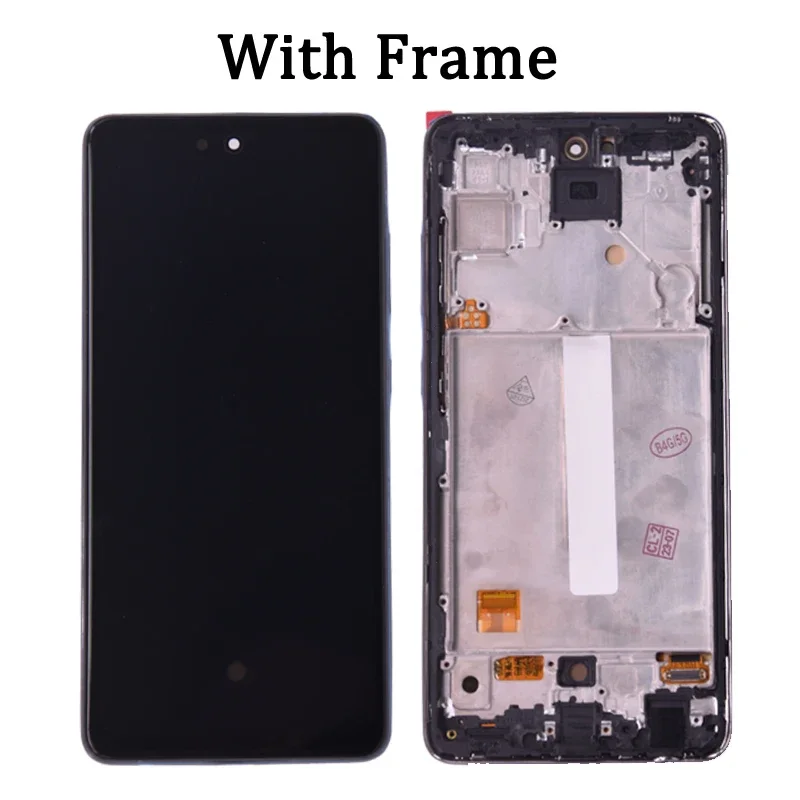 Imagem -02 - Super Amoled Lcd Digitalizador da Tela de Toque com Moldura Peças de Reparo Display de 65 Samsung A52 4g A525 A525m A525f ds