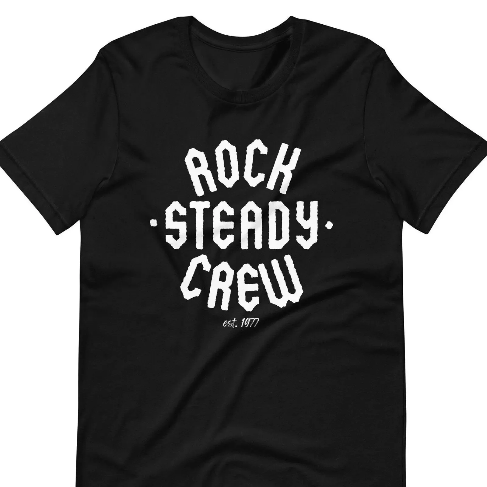 T-shirt Rock Steady Crew Old School Hip Hop B Boy vintage lavé confortable respirant unisexe légèrement polyvalent